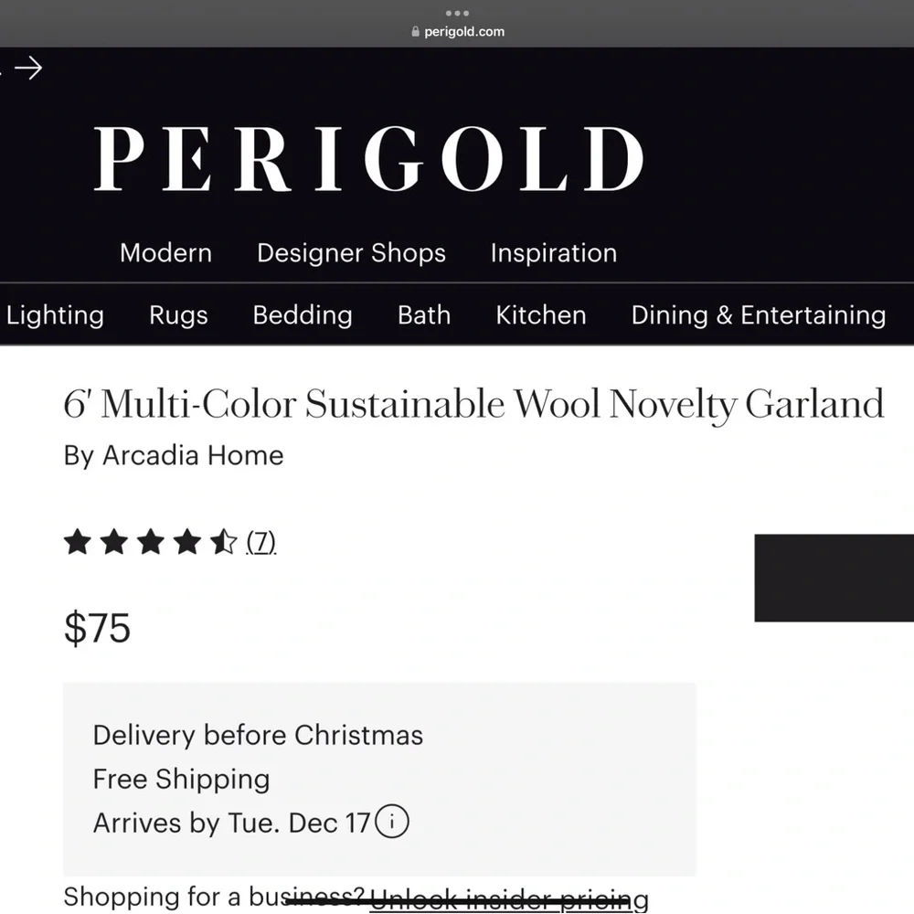 Vibrant Wool Garland Sustainable Minimal Holiday Decore $225 Retail Rare